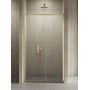 Drzwi prysznicowe 130 cm rozsuwane złoty szczotkowany/szkło przezroczyste D0791A New Trendy Prime Gold Brushed zdj.1