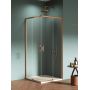 Kabina prysznicowa 100x100 cm kwadratowa miedź szczotkowany/szkło przezroczyste D0812A/D0813A New Trendy Prime Copper Brushed zdj.1