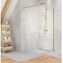 Ścianka prysznicowa walk-in 100 cm D0191B New Trendy Velio Satin Gold zdj.1