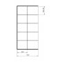 Ścianka prysznicowa walk-in 100 cm EXK0103 New Trendy New Modus Black zdj.3
