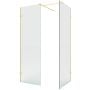 Kabina prysznicowa walk-in 140x100 cm prostokątna złoty szczotkowany/szkło przezroczyste EXK8441 New Trendy Eventa Gold Brushed zdj.1