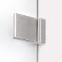 Ścianka prysznicowa walk-in 130 cm szczotkowany/szkło przezroczyste EXK8642 New Trendy Avexa Nickel Brushed zdj.3
