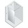 Ścianka prysznicowa walk-in 130 cm szczotkowany/szkło przezroczyste EXK8642 New Trendy Avexa Nickel Brushed zdj.2