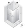 Kabina prysznicowa 120x120 cm kwadratowa szczotkowany/szkło przezroczyste EXK8715 New Trendy Avexa Nickel Brushed zdj.2