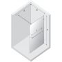 Ścianka prysznicowa walk-in 140 cm szczotkowany/szkło przezroczyste EXK8725 New Trendy Avexa Nickel Brushed zdj.2