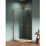 Kabina prysznicowa 90x90 cm półokrągła miedź szczotkowany/szkło przezroczyste K3591 New Trendy Prime Copper Brushed zdj.1