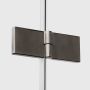 Kabina prysznicowa 90x70 cm prostokątna szczotkowany/szkło przezroczyste K4702 New Trendy Nesta Gunmetal Brushed zdj.4