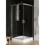 Kabina prysznicowa 80x80 cm kwadratowa chrom połysk/szkło przezroczyste K5113 New Trendy Suvia zdj.3