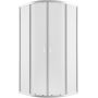 Kabina prysznicowa 80x80 cm półokrągła chrom połysk/szkło matowe K5119 New Trendy Suvia zdj.1