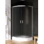 Kabina prysznicowa 90x90 cm półokrągła chrom połysk/ K5120 New Trendy Suvia zdj.1