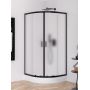 Kabina z brodzikiem 90x90 cm półokrągła czarny mat/szkło matowe ZS0046 New Trendy Suvia Black zdj.1