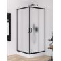 Kabina z brodzikiem 90x90 cm kwadratowa czarny mat/szkło matowe ZS0048 New Trendy Suvia Black zdj.1