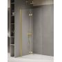 Ścianka prysznicowa walk-in 100 cm złoty połysk/szkło przezroczyste K5765 New Trendy New Soleo Gold Shine zdj.3