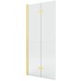 Ścianka prysznicowa walk-in 100 cm złoty szczotkowany/szkło przezroczyste K5775 New Trendy New Soleo Gold Brushed zdj.1