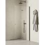 Ścianka prysznicowa walk-in 100 cm gunmetal szczotkowany/szkło przezroczyste K5796 New Trendy New Soleo Gunmetal Brushed zdj.3