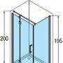 Ścianka prysznicowa 90 cm MODUSF901K Novellini Modus zdj.3