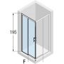 Drzwi prysznicowe 91 cm rozsuwane inne KALIAH91L1B Novellini Kali zdj.2