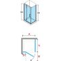 Ścianka prysznicowa 110 cm MODUSF1101K Novellini Modus zdj.2