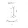 Drzwi prysznicowe 90 cm uchylne chrom połysk/szkło przezroczyste 21204100 Oltens Disa zdj.2