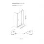 Drzwi prysznicowe 100 cm uchylne chrom połysk/szkło przezroczyste 21205100 Oltens Disa zdj.2