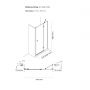 Drzwi prysznicowe 120 cm uchylne chrom połysk/szkło przezroczyste 21206100 Oltens Disa zdj.2