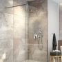 Ścianka prysznicowa walk-in 110 cm chrom połysk/szkło przezroczyste 22006100 Oltens Vida zdj.12
