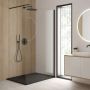 Ścianka prysznicowa 90 cm czarny mat/szkło przezroczyste 22001300 Oltens Bo zdj.13