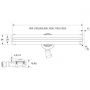 Maskownica odpływu liniowego 90 cm miedź 30020610 Oltens Langan Slim zdj.2