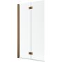 Parawan nawannowy 110 cm 2-częściowy miedź szczotkowany/szkło przezroczyste 100101109301L Radaway Nes Brushed Copper PND I zdj.1