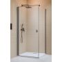 Drzwi prysznicowe 90 cm uchylne szczotkowany/szkło przezroczyste 100220909201L Radaway Nes Brushed GunMetal KDJ I zdj.1