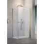 Drzwi prysznicowe 100 cm składane złoty szczotkowany/szkło przezroczyste 100251009901R Radaway NES 6 Brushed Gold KDJ B zdj.1