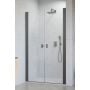 Drzwi prysznicowe 90 cm uchylne gunmetal szczotkowany/szkło przezroczyste 100270909201 Radaway NES 6 Brushed GunMetal DWD zdj.1