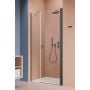 Drzwi prysznicowe 110 cm uchylne nikiel szczotkowany/szkło przezroczyste 100281109201R Radaway NES 6 Brushed GunMetal DWS I zdj.1