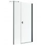 Drzwi prysznicowe 130 cm uchylne szczotkowany/szkło przezroczyste 100281309201R Radaway Nes Brushed GunMetal DWS I zdj.1