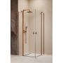 Drzwi prysznicowe 90 cm uchylne miedź szczotkowany/szkło przezroczyste 100310909301R Radaway Nes Brushed Copper KDD II zdj.1