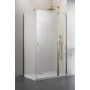 Drzwi prysznicowe 100 cm uchylne złoty szczotkowany/szkło przezroczyste 100321009901R Radaway Nes Brushed Gold KDJ zdj.1