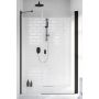 Drzwi prysznicowe 69.1 cm uchylne czarny mat/szkło przezroczyste 100781105401R Radaway Nes 8 Black DWS zdj.1