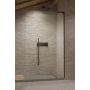 Ścianka prysznicowa walk-in 100 cm czarny mat/szkło przezroczyste 103191045401R Radaway Modo SL Black II zdj.1