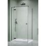 Ścianka prysznicowa 23.7 cm szczotkowany/szkło przezroczyste 104702379201L Radaway Essenza 8 Brushed GunMetal KDJ zdj.1
