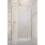 Drzwi prysznicowe 100 cm uchylne złoty szczotkowany/szkło przezroczyste  13850409801L Radaway Essenza 6 Brushed Light Gold KDJ zdj.1
