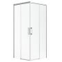 Drzwi prysznicowe 90 cm rozsuwane szczotkowany/szkło przezroczyste 3870609101L Radaway Idea Brushed Nickel KDD zdj.1