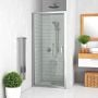 Drzwi prysznicowe 80 cm uchylne chrom połysk/szkło przezroczyste 55180000000002 Roth Lega zdj.1