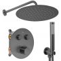 Zestaw prysznicowy podtynkowy termostatyczny z deszczownicą REAP6385 Rea Lungo zdj.1