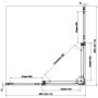 Kabina prysznicowa 90x90 cm kwadratowa srebrny połysk/szkło przezroczyste D22SE2B0905007 SanSwiss Divera zdj.2