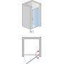 Drzwi prysznicowe uchylne SL107500151 SanSwiss Swing-Line zdj.2