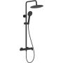 Zestaw prysznicowy ścienny z deszczownicą czarny A5A9A6ENB0 Roca Vega Plus zdj.1