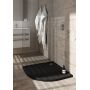 Brodzik półokrągły z syfonem 90x90 cm czarny 32334CMG Schedpol Caspar New Black Matt zdj.5