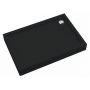Brodzik prostokątny 100x80 cm czarny 34736CMG Schedpol Medium Black Matt zdj.1