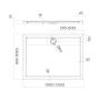 Brodzik prostokątny 100x80 cm biały 3SPC3P80100 Schedline Charis zdj.2