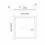 Brodzik kwadratowy 90x90 cm biały 3SPE4K9090 Schedline Erida zdj.2